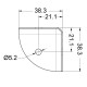 Small Triangular Flat Case Cabinet Corner - Pack of 4