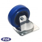 100mm Swivel Castor with Blue Rubber Wheel