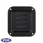 Small Black Dish with Louvre Vents