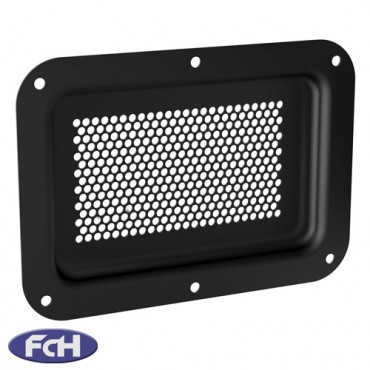 Large Black Dish  with Perforated Vents