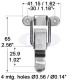 Small Draw Bolt with Padlock Bracket 