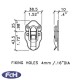 Small Nickel Plated Drawbolt