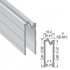 Aluminium Hybrid Extrusion for 7.7mm Panels 